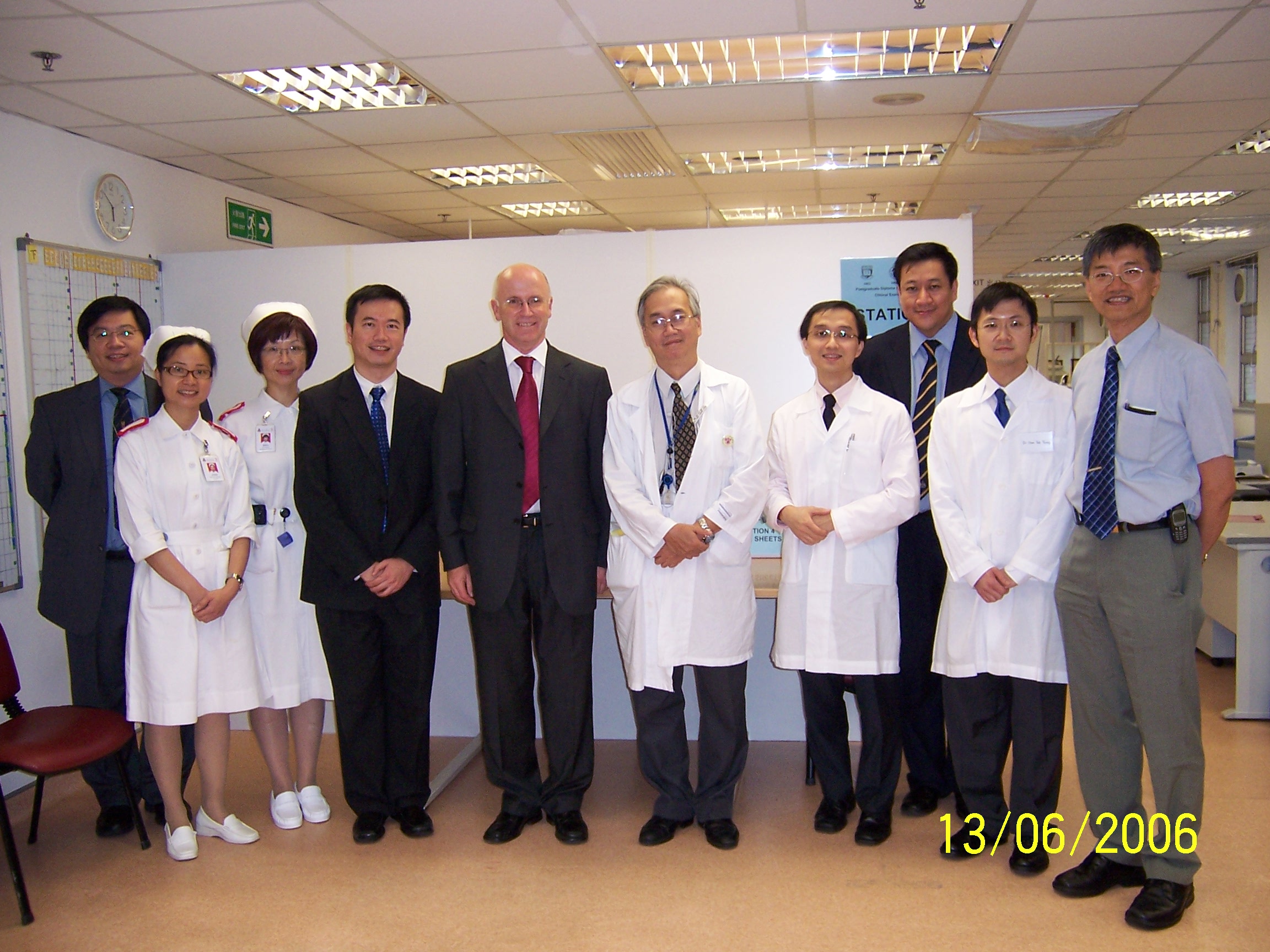 Local and External Examiners at PDCG Clinical Examination held at Kwong Wah Hospital 2006